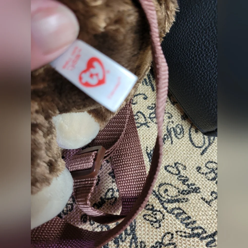 Ty Beanie boos coconut the monkey plush backpa